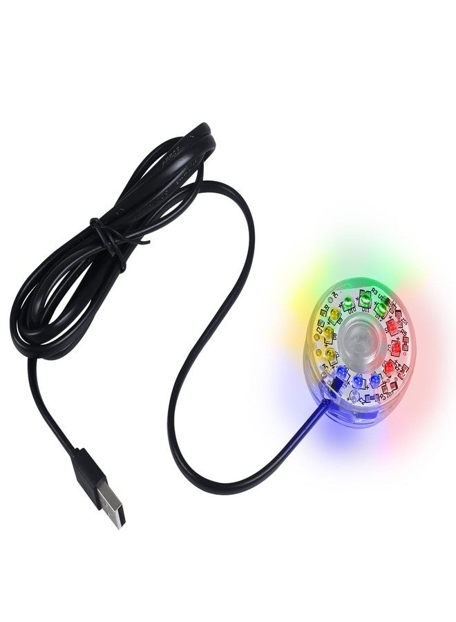 DONGKER LED Aquarium Light,Colorful Waterproof USB Fish Tank Lamp with Fixed Suction Cup for Aquariums Fish Tanks - Image 1